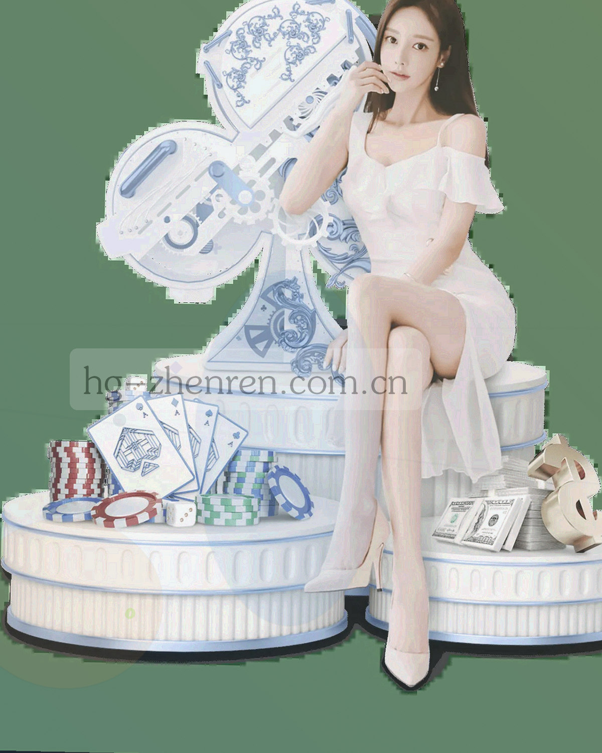 暗调会馆走廊局部，走廊尽头透出暖金灯光，墙面有鎏金几何纹样